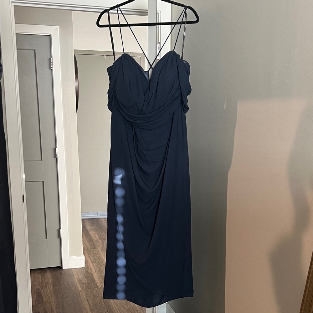 City Chic Elegant Navy Blue Dress-NWT